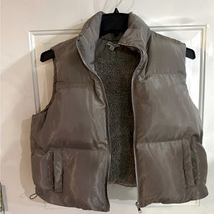 Fleece lined vest
